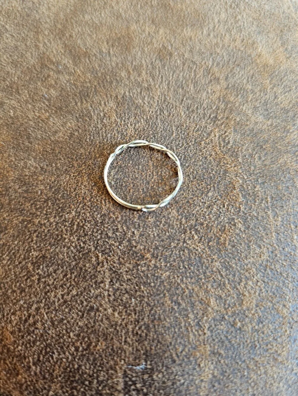 Vintage Dainty Silver Tone Infinity Style Ring Sz 6